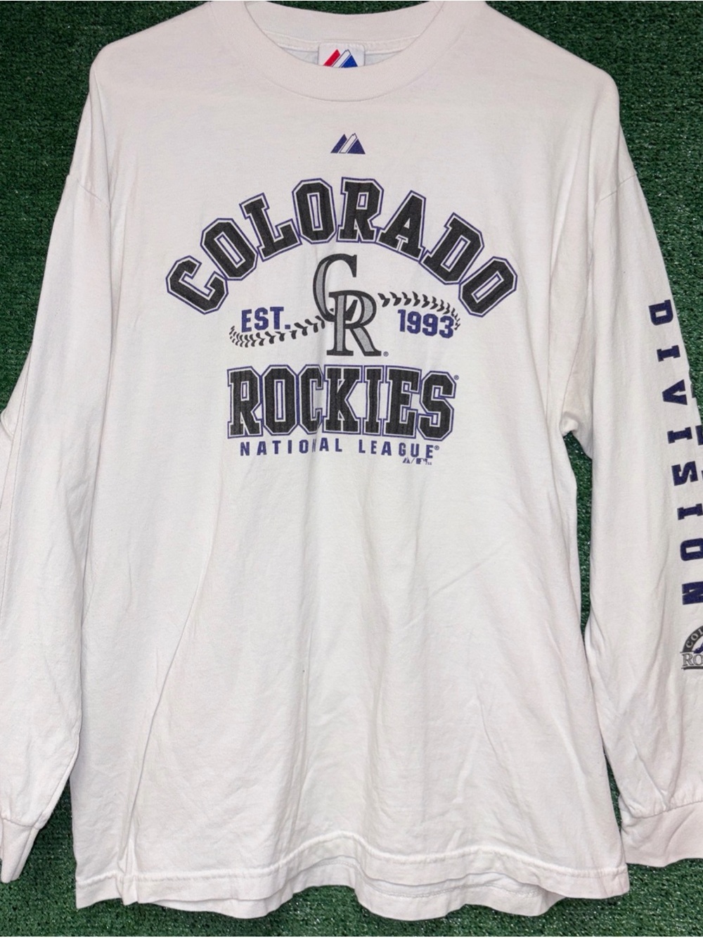 vintage Y2K Colorado Rockies Longsleeve Shirt XL Majestic MLB